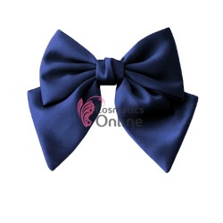 Accesoriu pentru decor par cu Fundita din satin si clema metalica TRD040XX Dark Blue